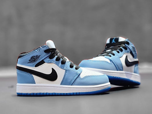 JRND RETRO 1 UNC UNIVERSITY BLUE KIDS