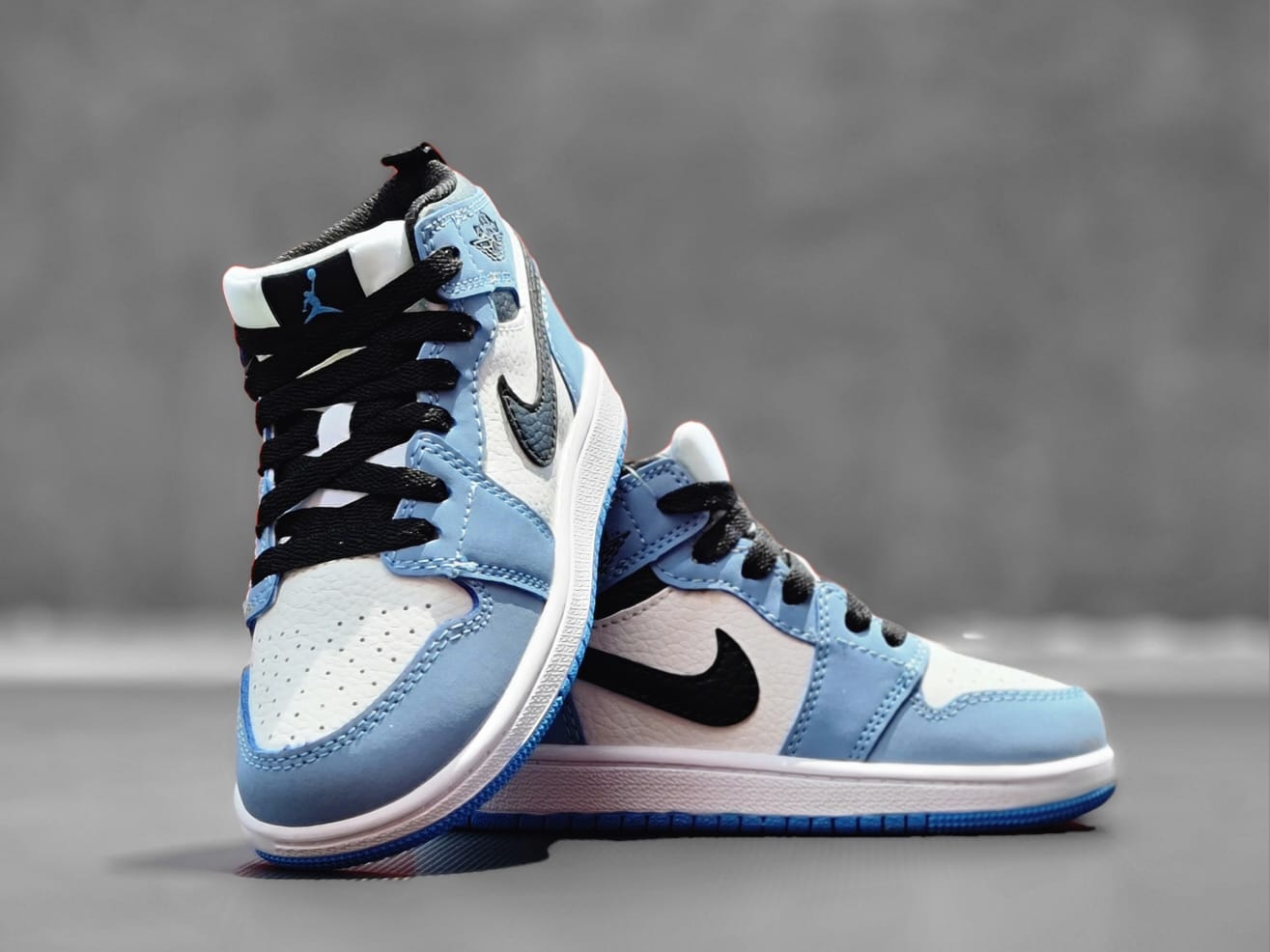 JRND RETRO 1 UNC UNIVERSITY BLUE KIDS