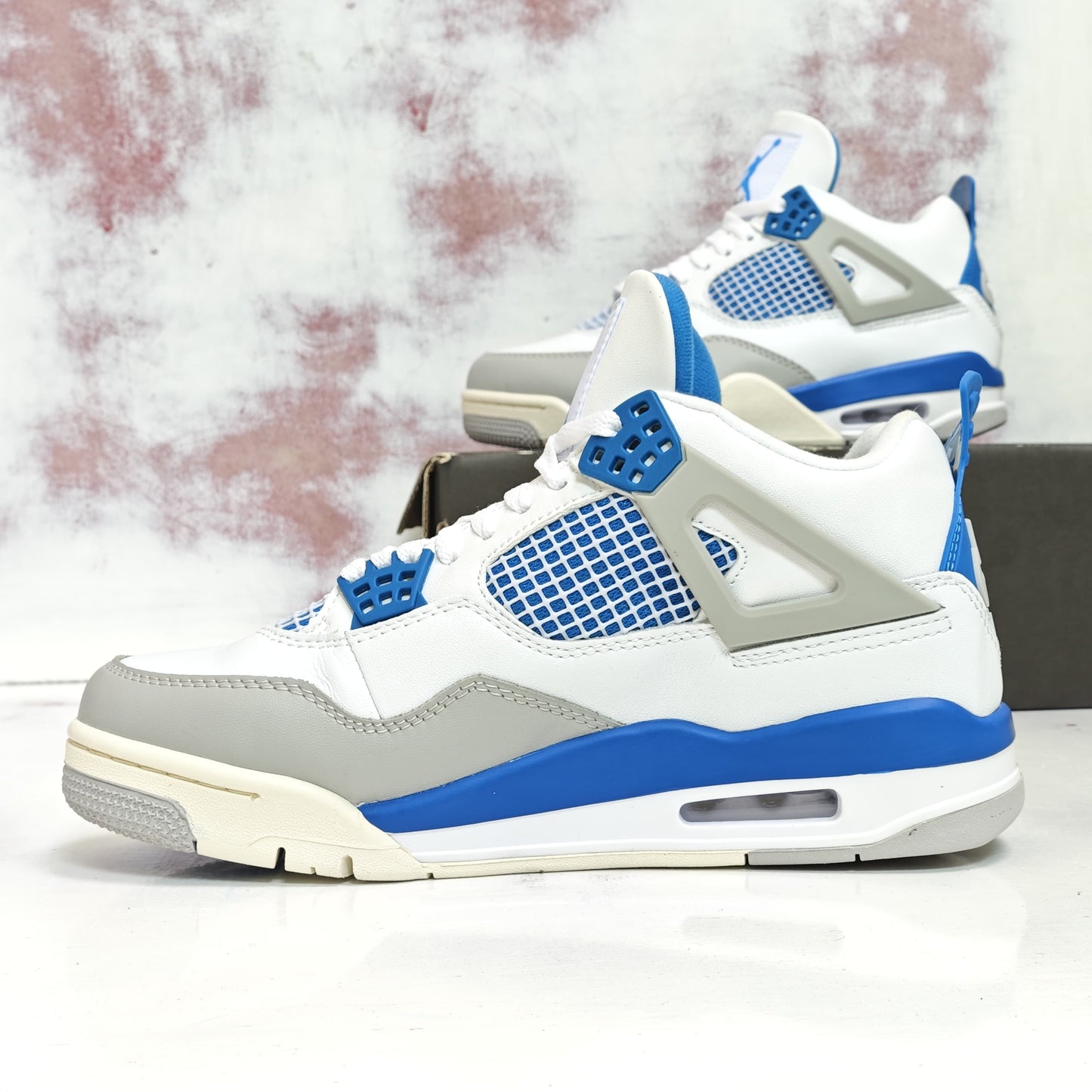 JRDN RETRO 4 MILITARY BLUE INDUSTRIAL