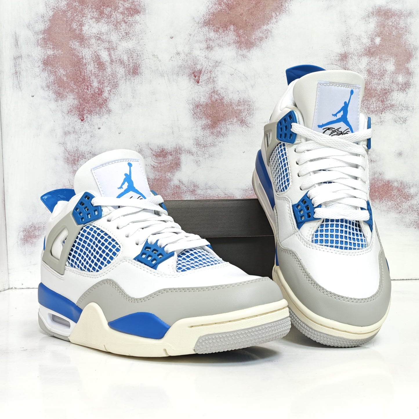 JRDN RETRO 4 MILITARY BLUE INDUSTRIAL