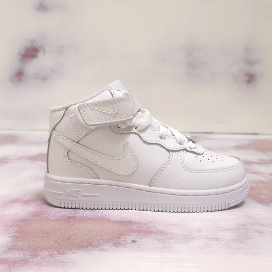 NKE AIR FORCE ONE MID WHITE BOTA FORCE KIDS