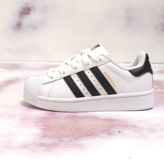ADDS CONCHA SUPERSTAR OG WHITE & BLACK KIDS