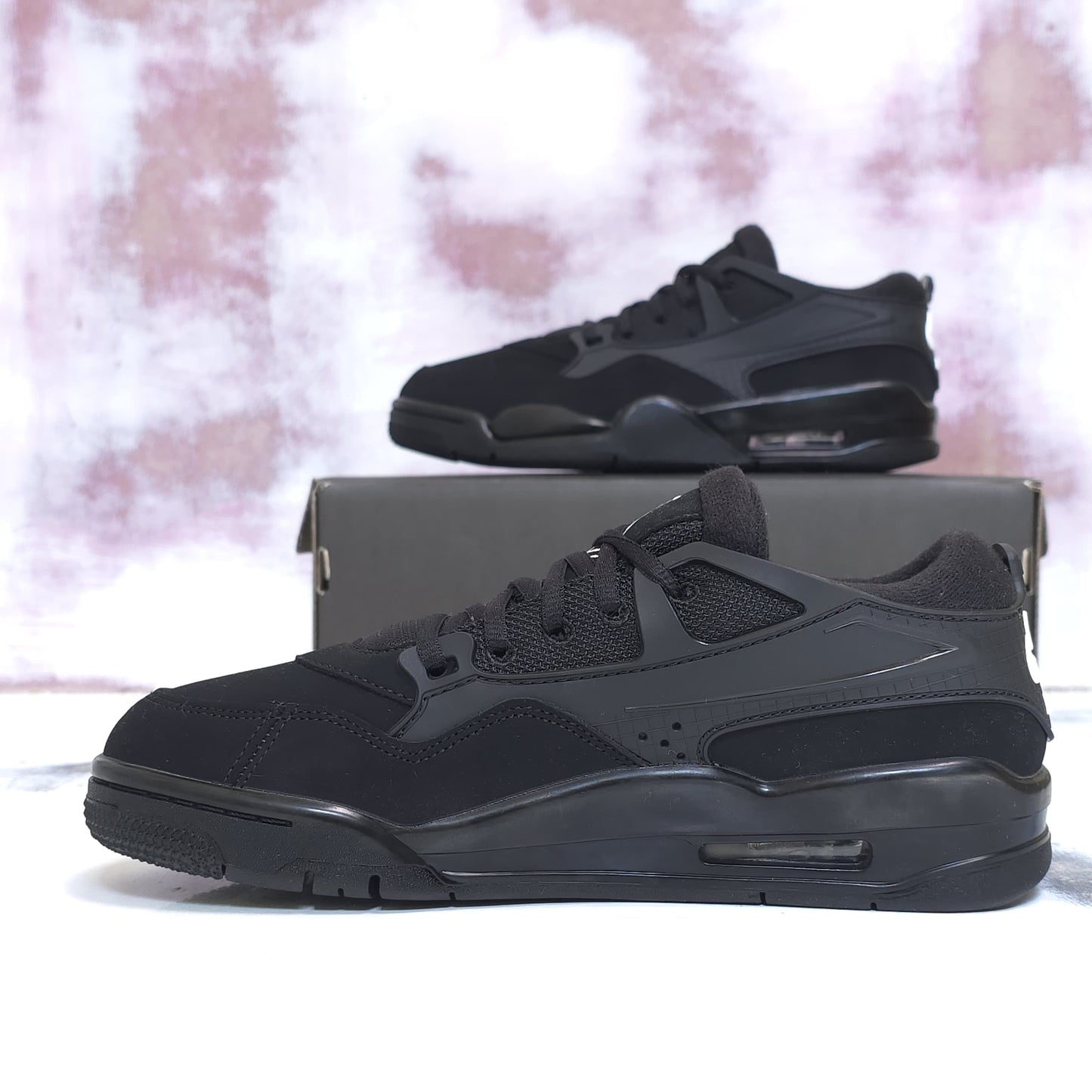 JRDN AIR RETRO 4 LOW 4RM BLACKOUT