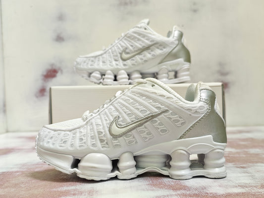 NKE SHOX TL ALL WHITE