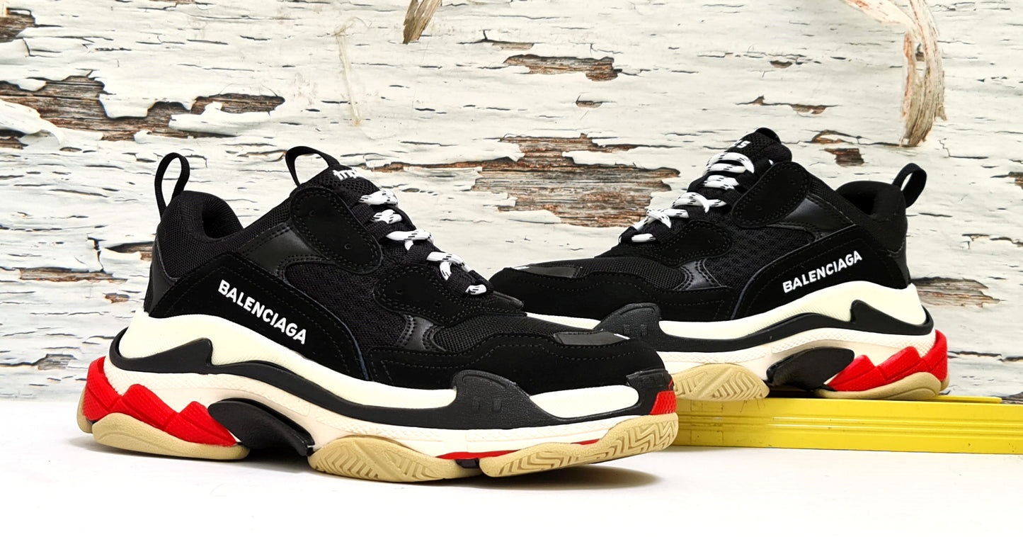 BLNCG TRIPLE S BLACK WHITE RED