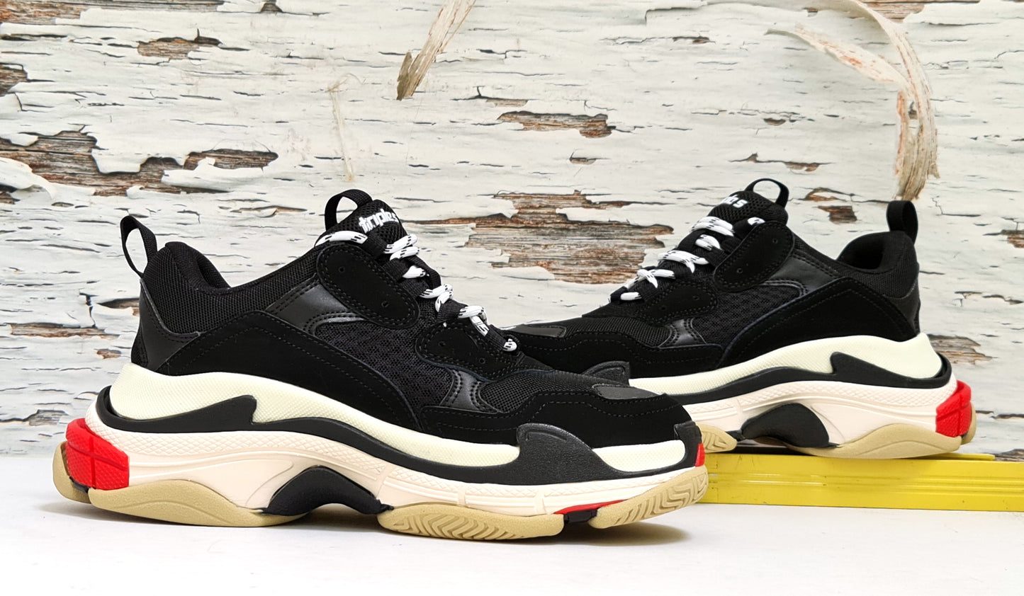 BLNCG TRIPLE S BLACK WHITE RED