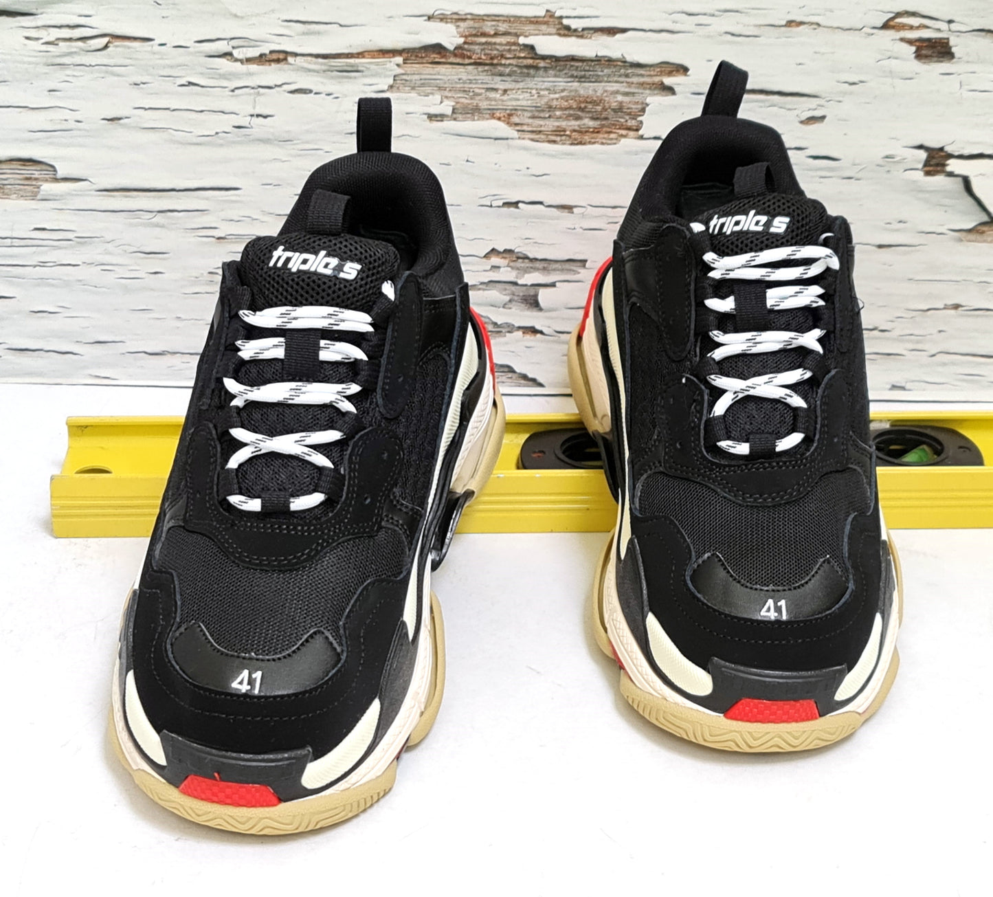 BLNCG TRIPLE S BLACK WHITE RED