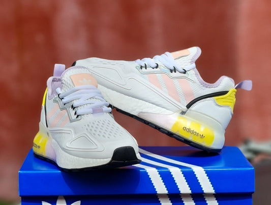 ADDS ZX 2K BOOST WHITE PINK TINT