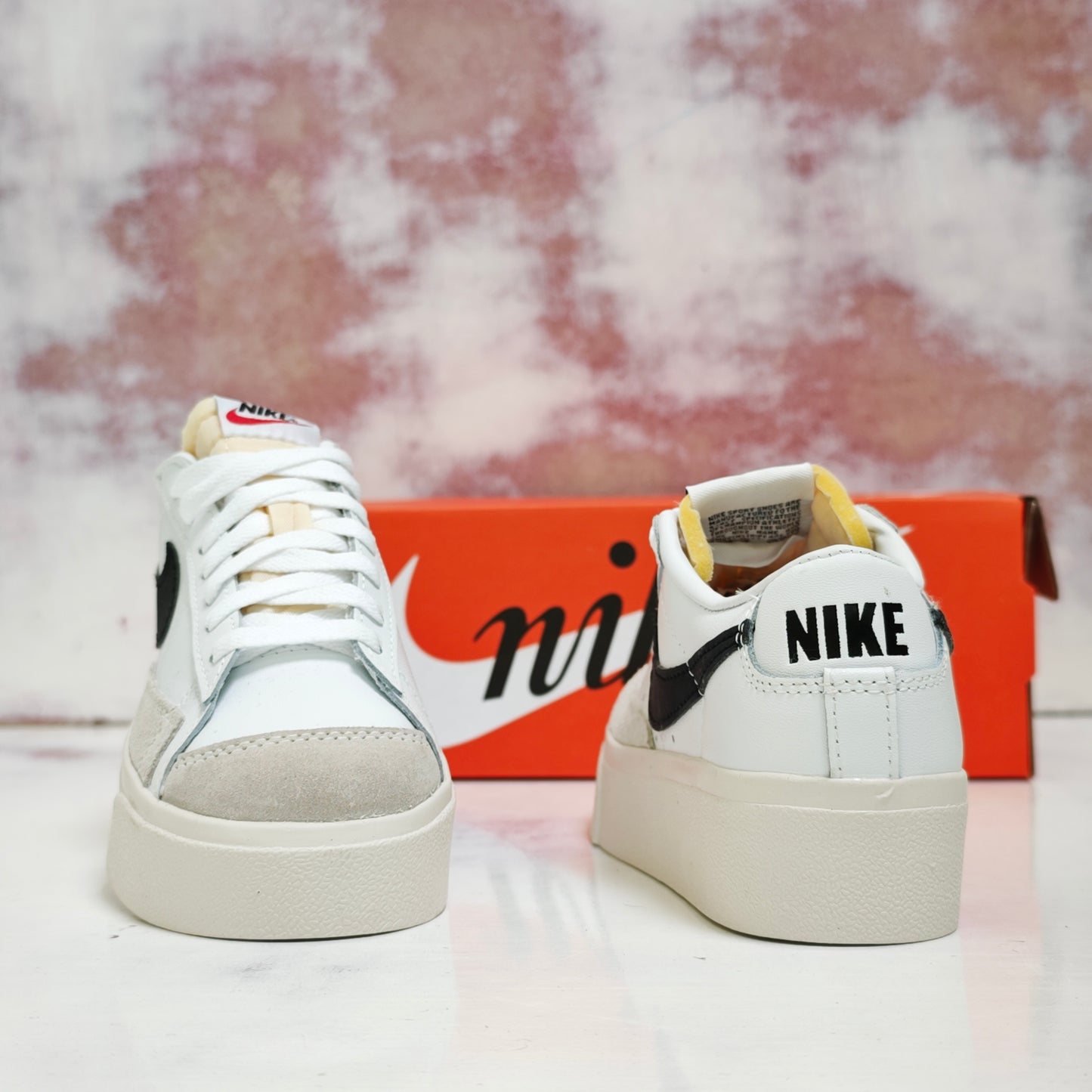 NKE BLAZER PLATFORM COLORS OG BLANCO