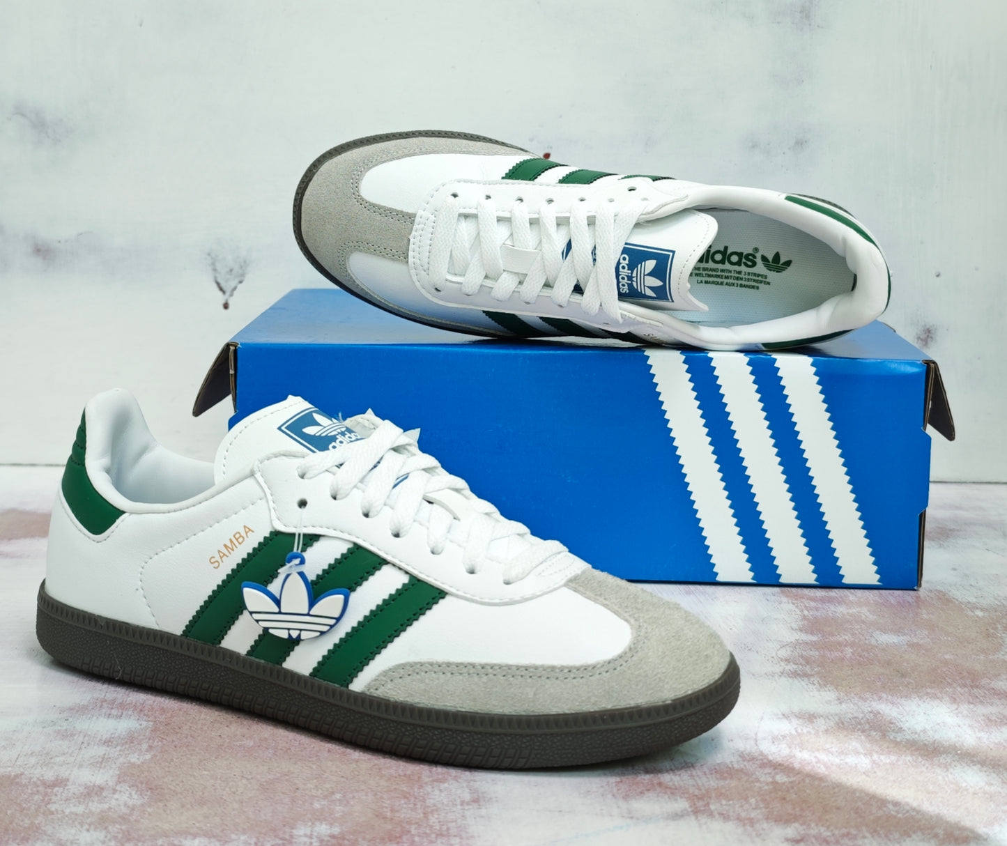 ADDS SAMBA CLASSIC WHITE GREEN