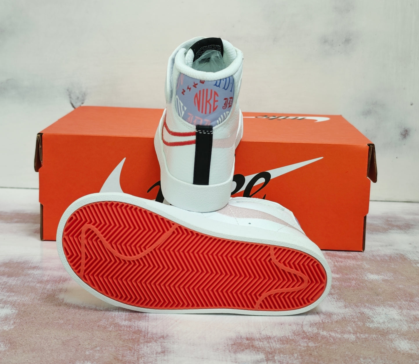 NKE BLAZER 77 MID KIDS WHITE