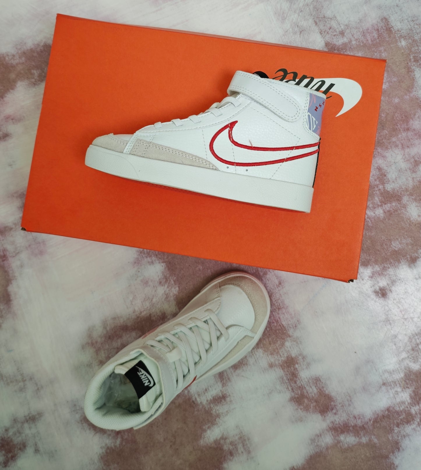NKE BLAZER 77 MID KIDS WHITE