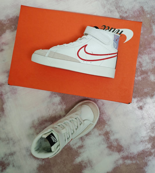 NKE BLAZER 77 MID KIDS WHITE