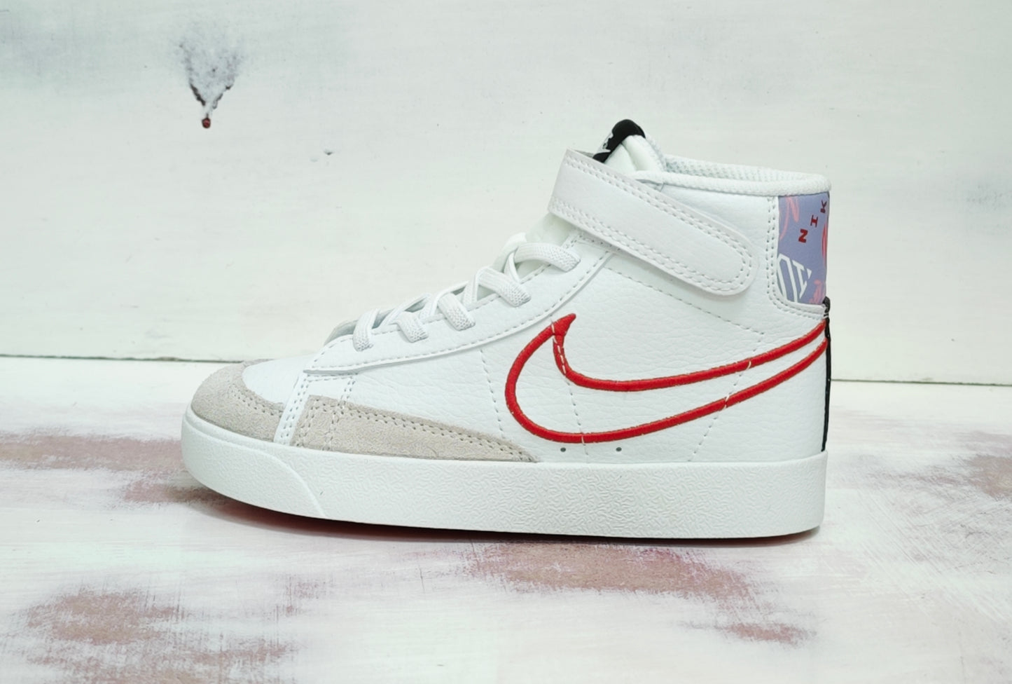 NKE BLAZER 77 MID KIDS WHITE