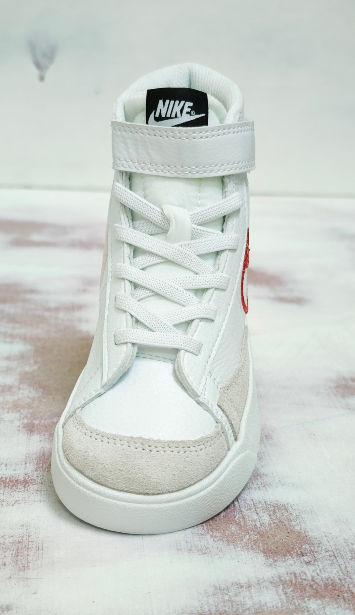 NKE BLAZER 77 MID KIDS WHITE