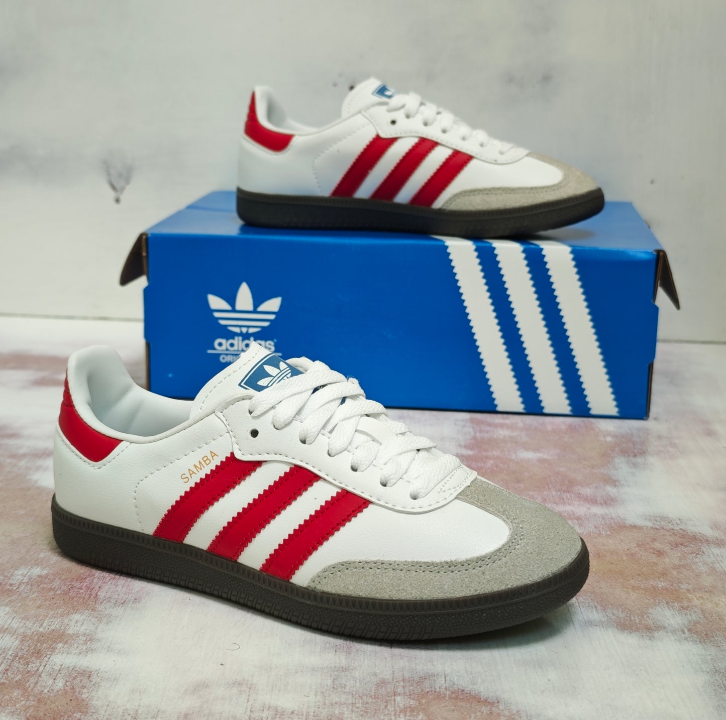 ADDS SAMBA OG WHITE RED