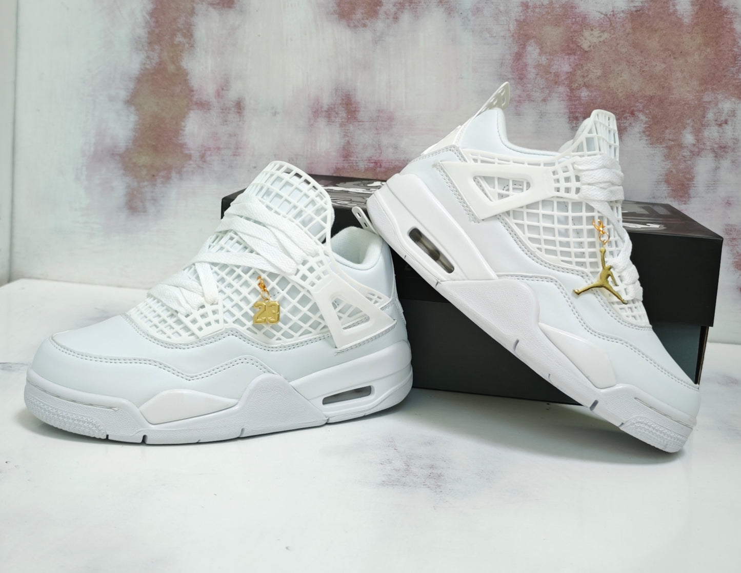 JRDN RETRO 4 NET WHITE R4