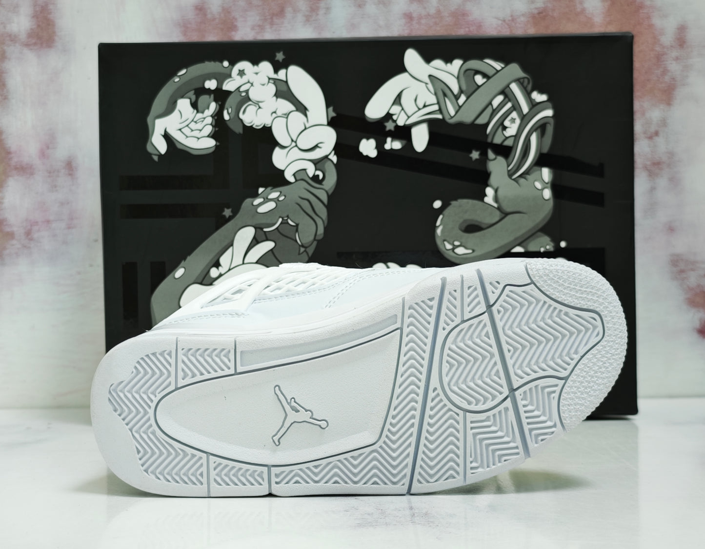 JRDN RETRO 4 NET WHITE R4