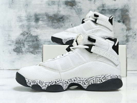 JRDN RETRO SEIS ANILLOS  HALL OF FAME WHITE