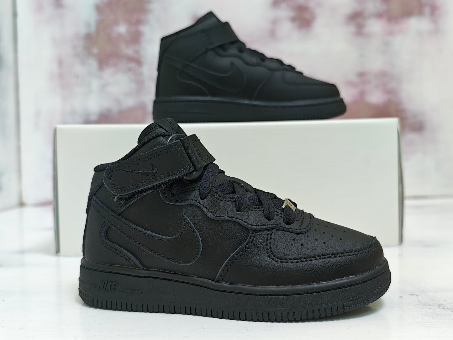 NK FORCE MID BLACK KIDS