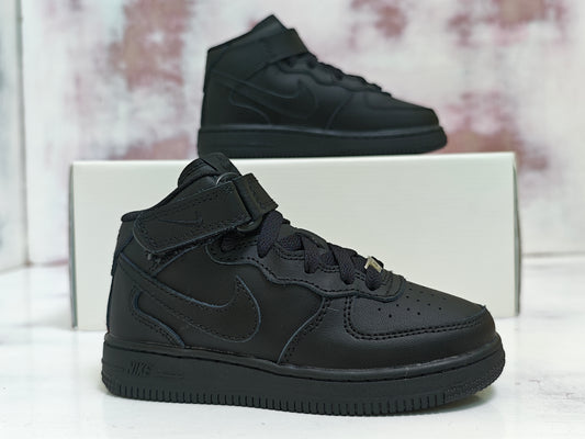 NK FORCE MID BLACK KIDS