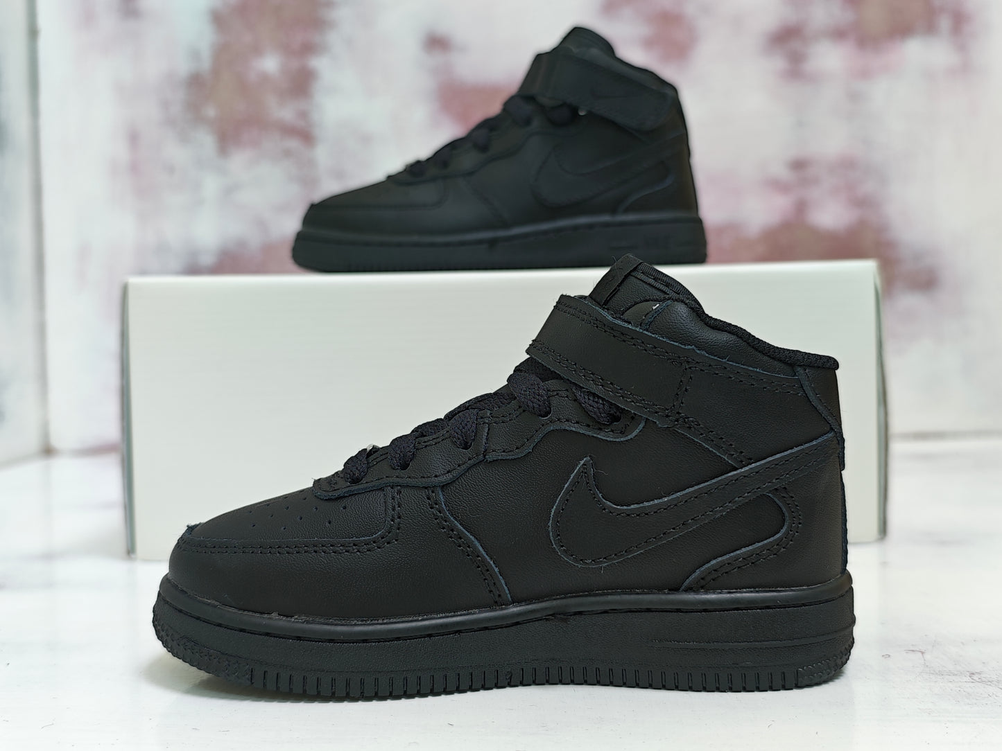 NK FORCE MID BLACK KIDS