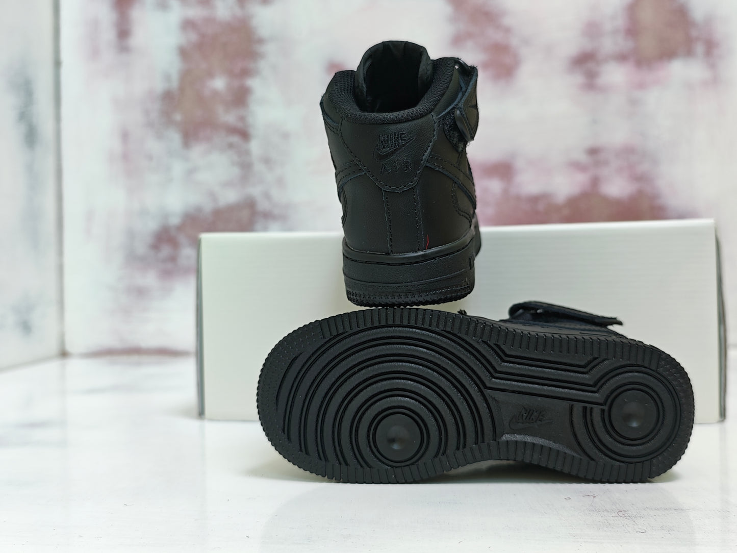 NK FORCE MID BLACK KIDS