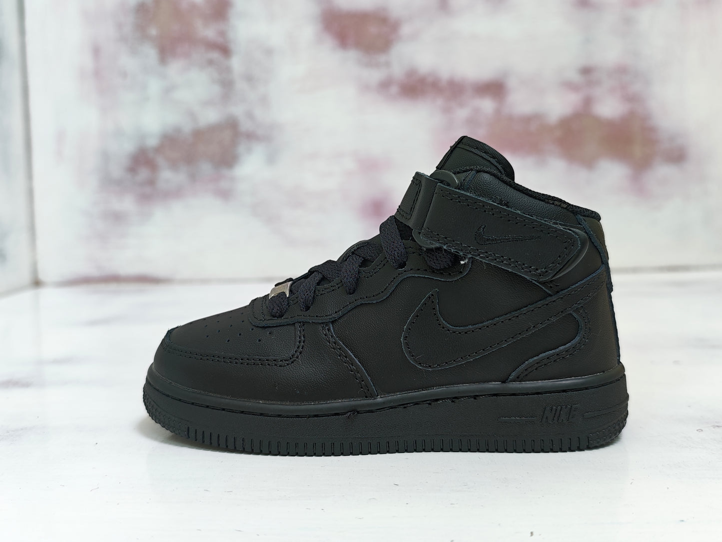 NK FORCE MID BLACK KIDS