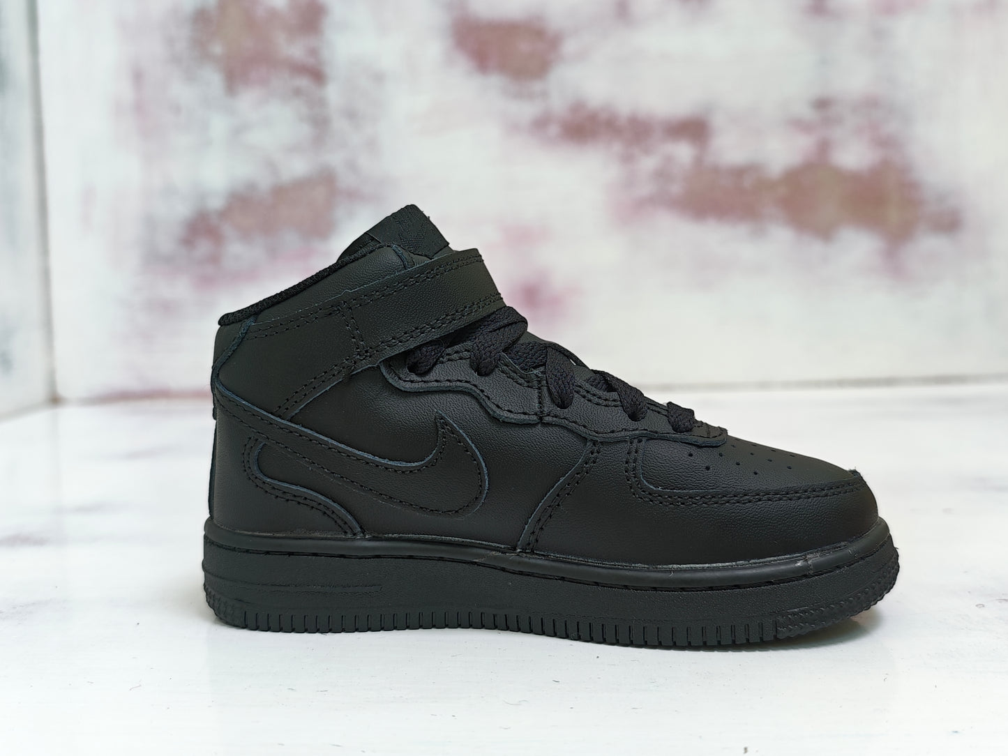NK FORCE MID BLACK KIDS