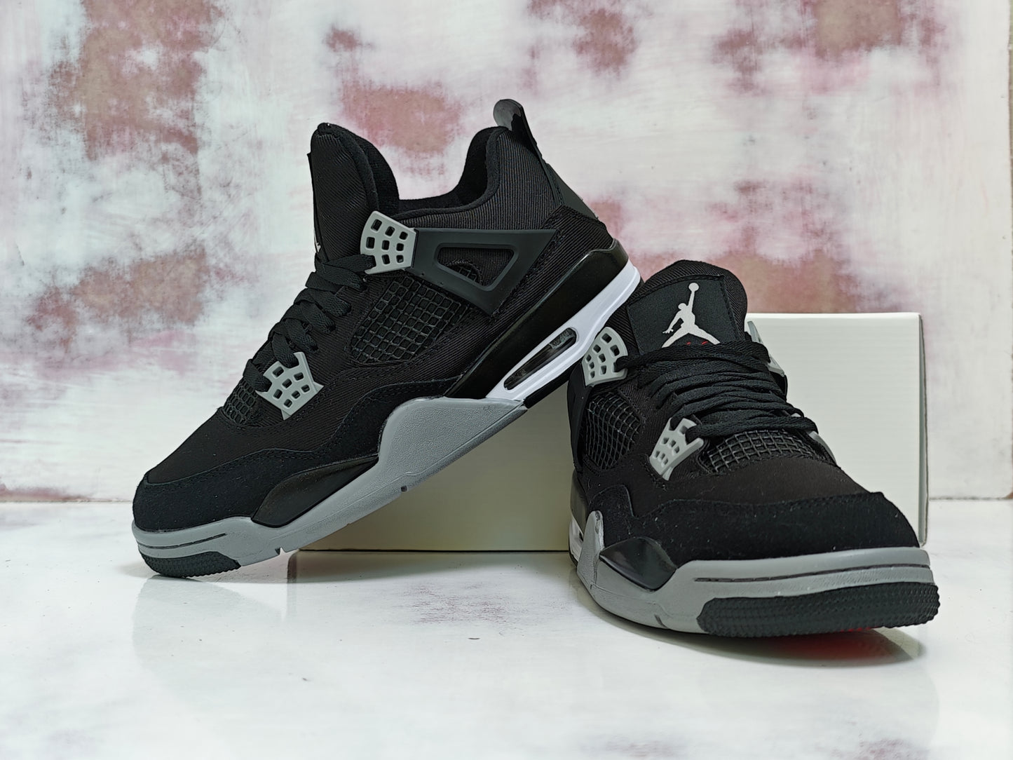 JRDN RETRO 4 R4 BLACK DENIM