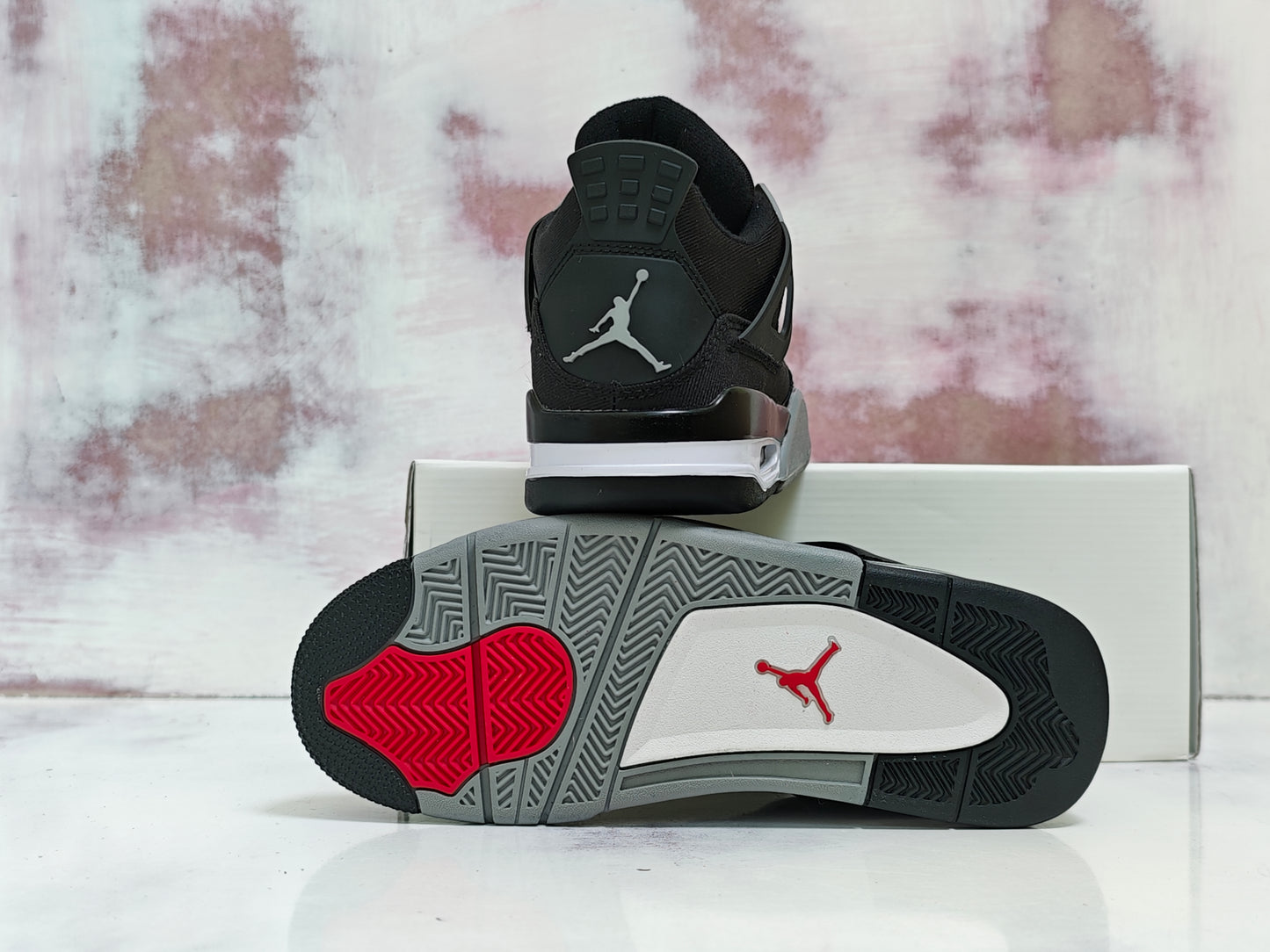 JRDN RETRO 4 R4 BLACK DENIM