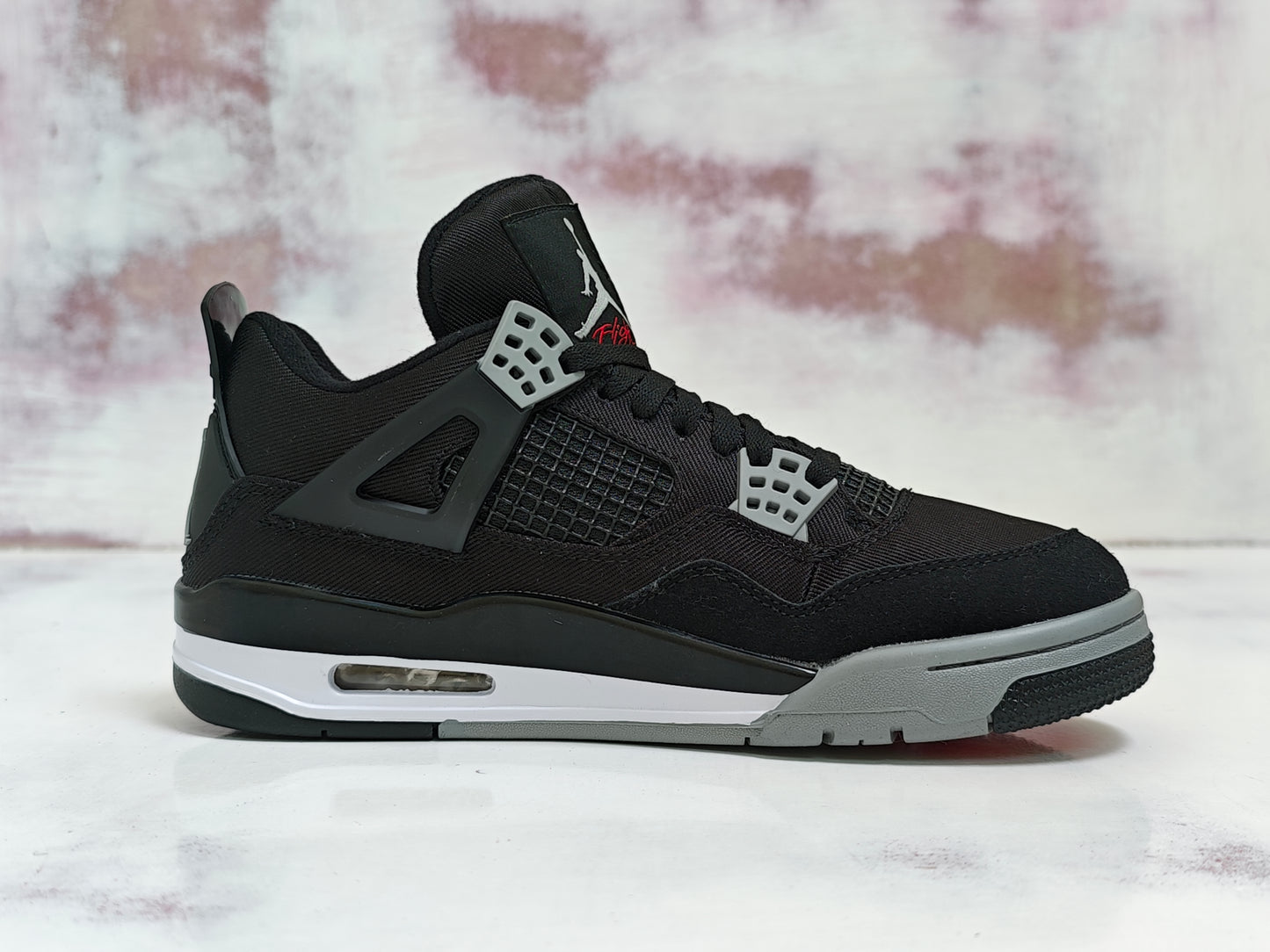 JRDN RETRO 4 R4 BLACK DENIM