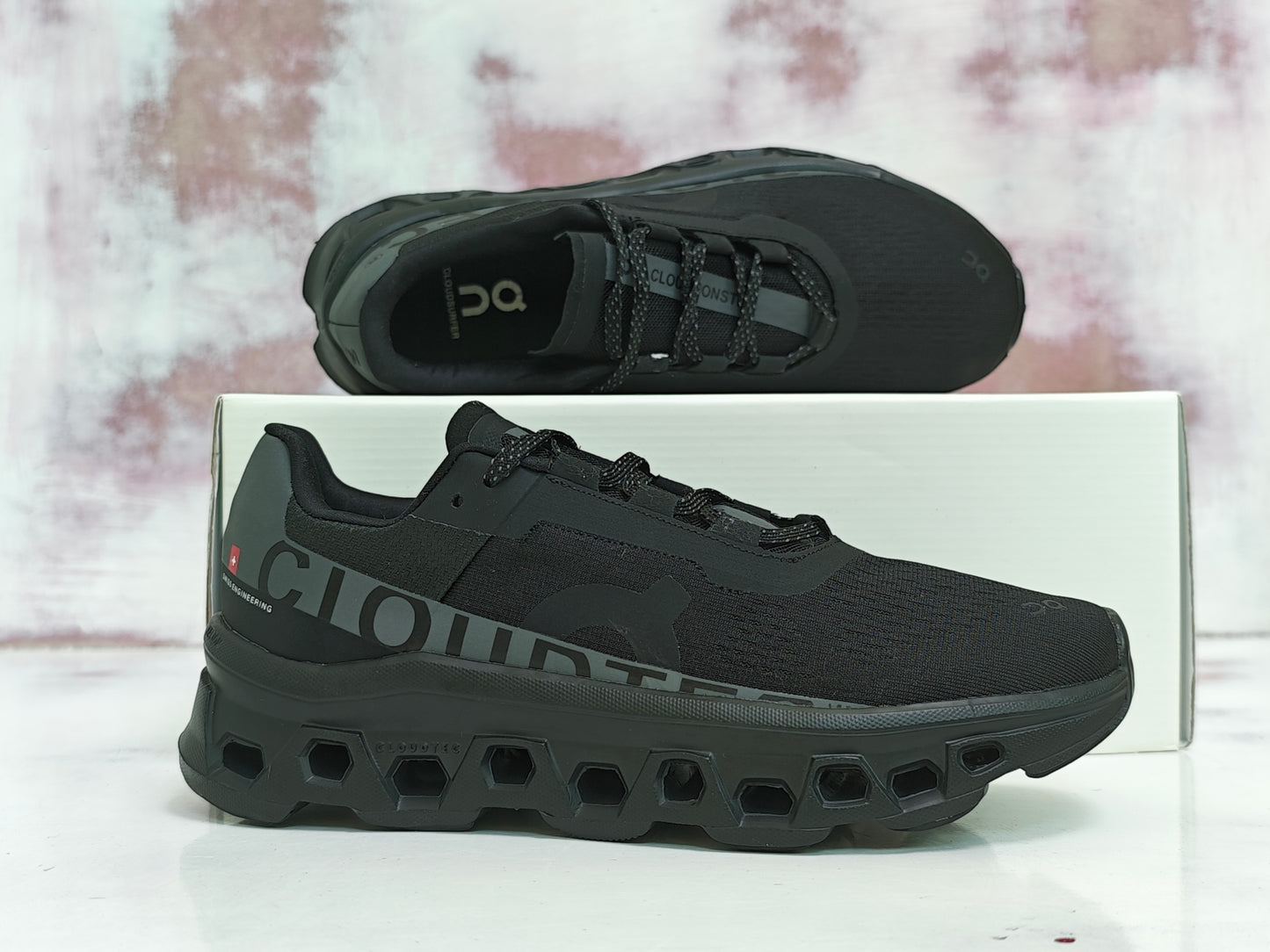 0N Cloudmonster BLACK GRAY