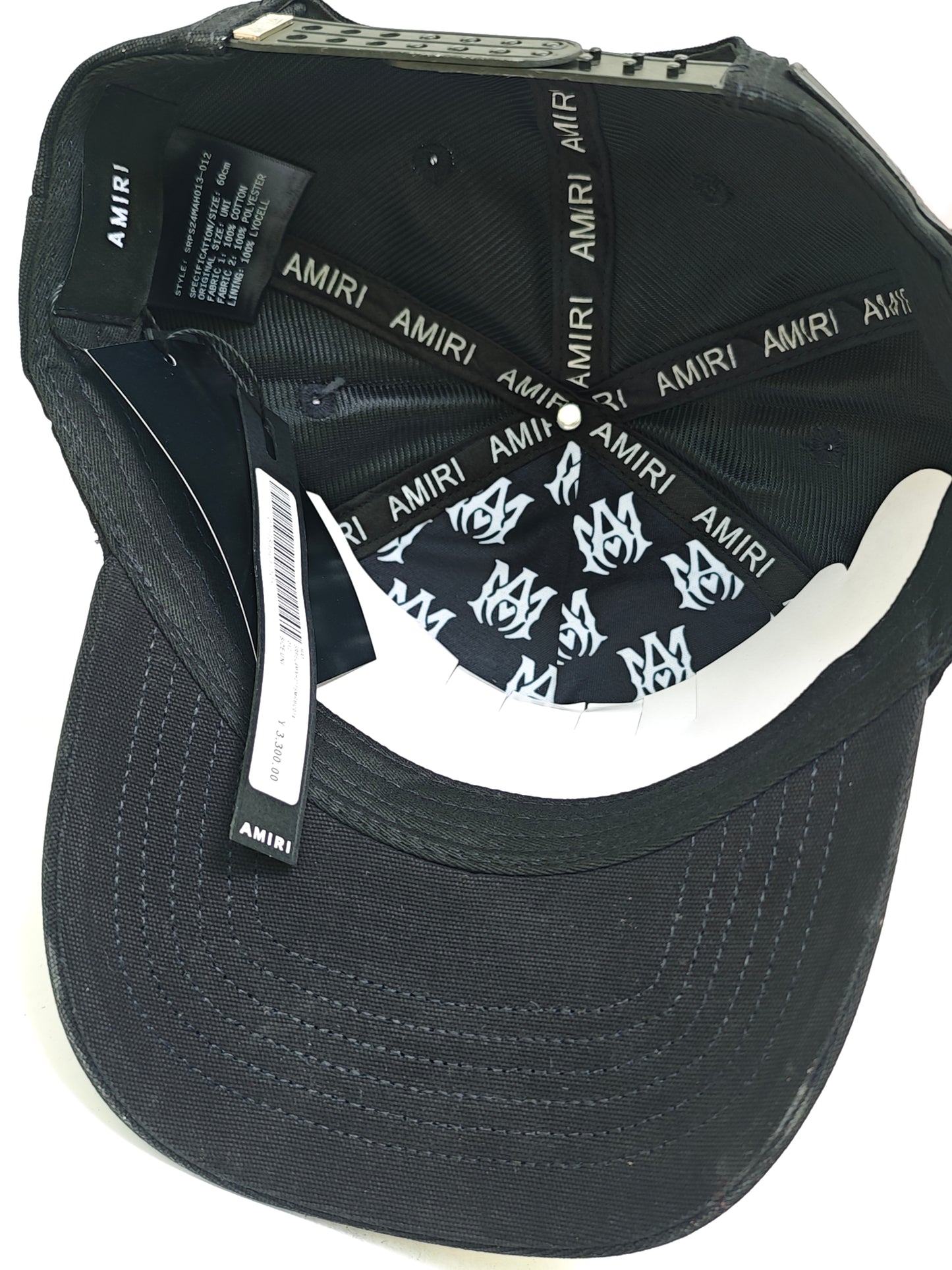 AMIRI BASEBALL BLACK WHITE