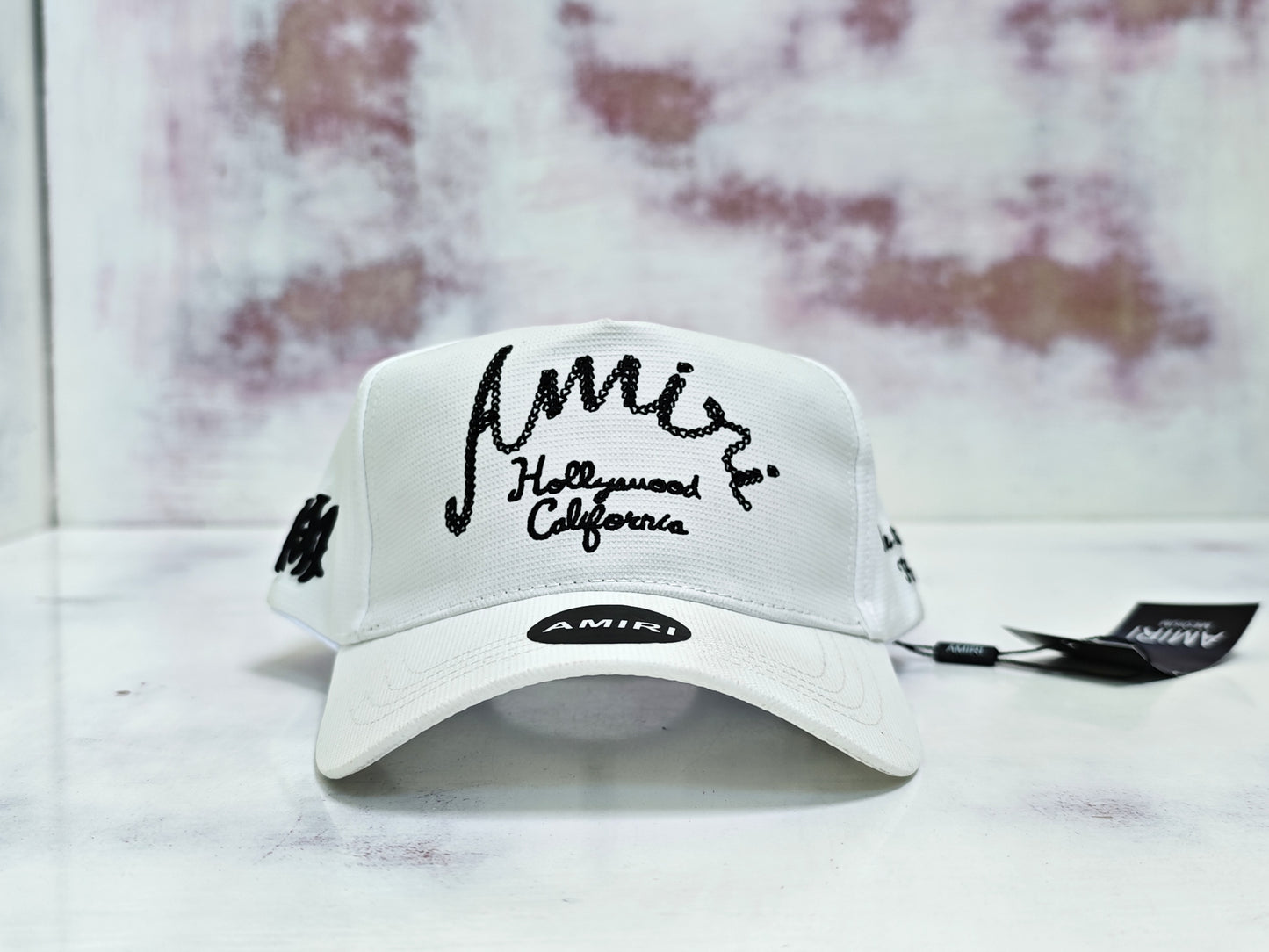 AMIRI BASEBALL CURSIVE WHITE