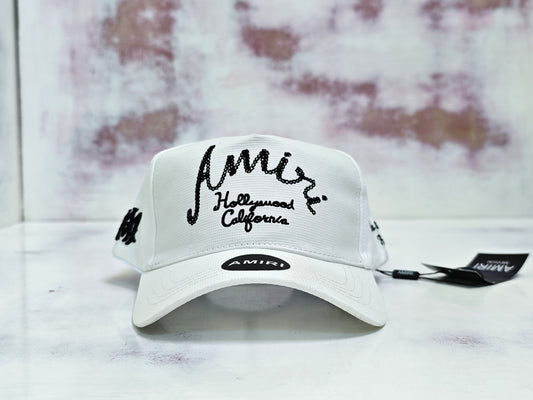 AMIRI BASEBALL CURSIVE WHITE
