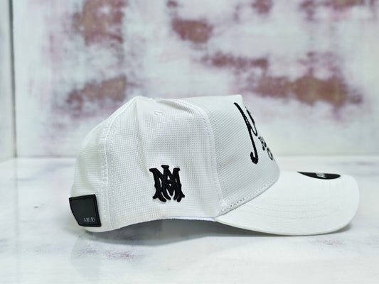 AMIRI BASEBALL CURSIVE WHITE