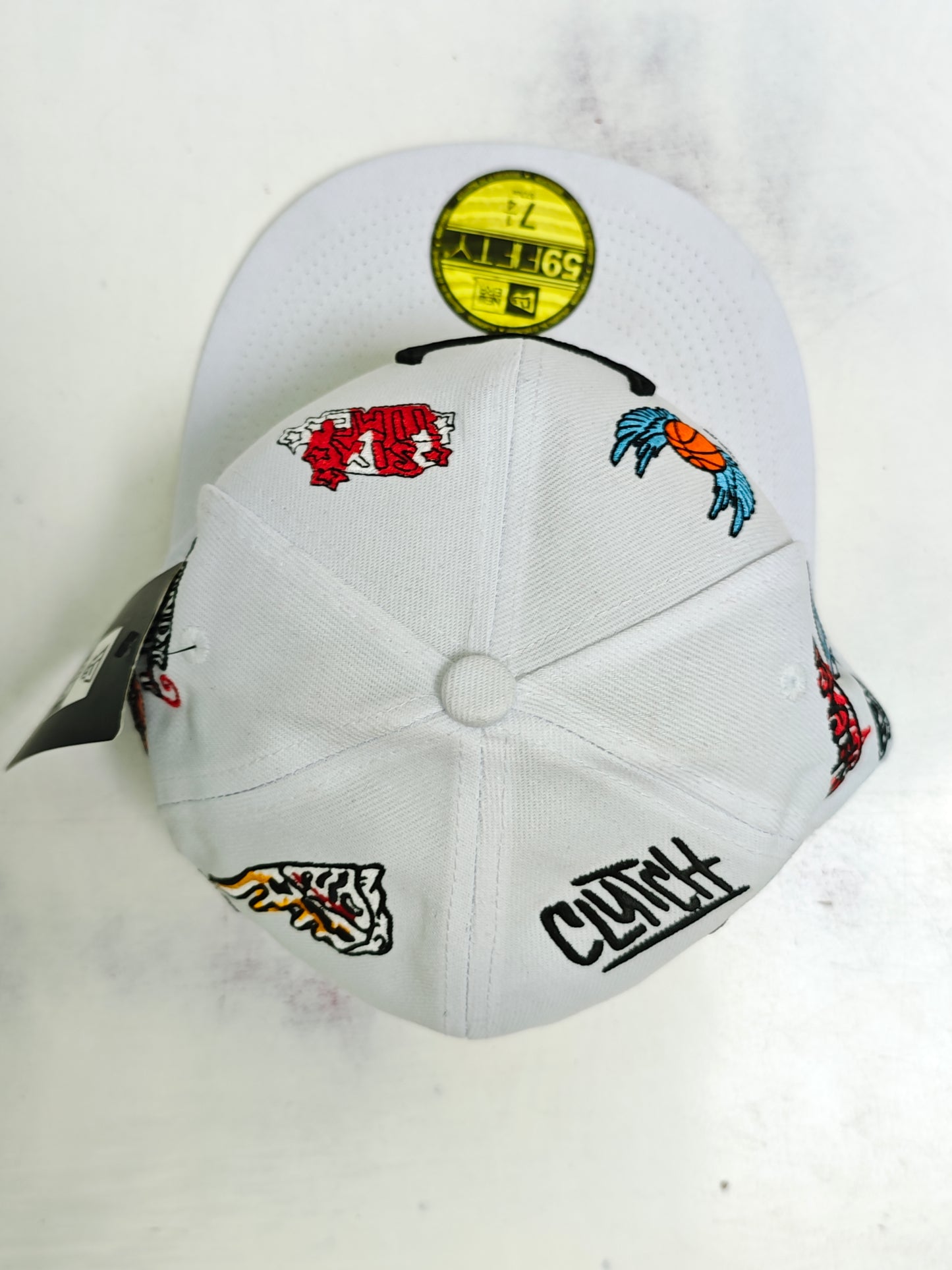 Chicago Bulls Hand Drawn White Snapback