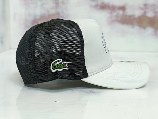LACOSTE TRUCKER HAT WHITE
