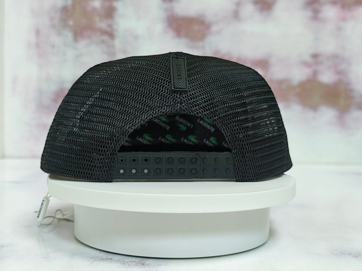 LACOSTE TRUCKER HAT WHITE