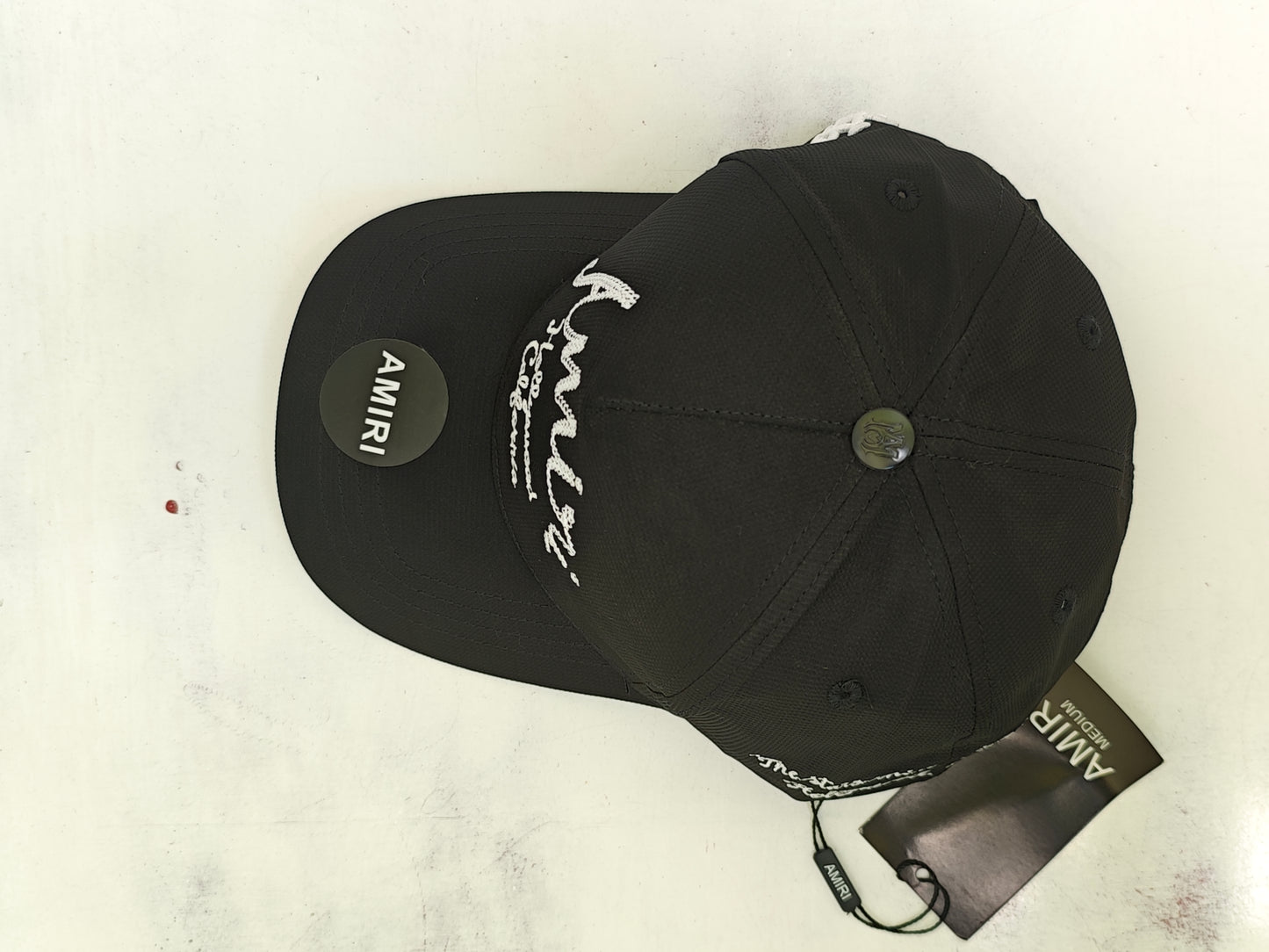 AMIRI BASEBALL CURSIVE BLACK
