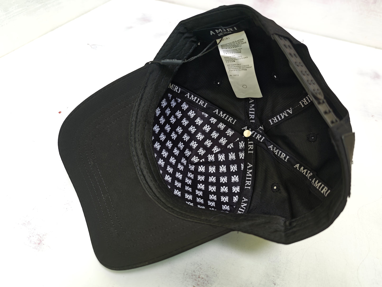 AMIRI BASEBALL CURSIVE BLACK
