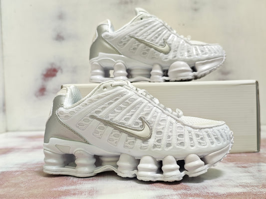NKE SHOX TL ALL WHITE