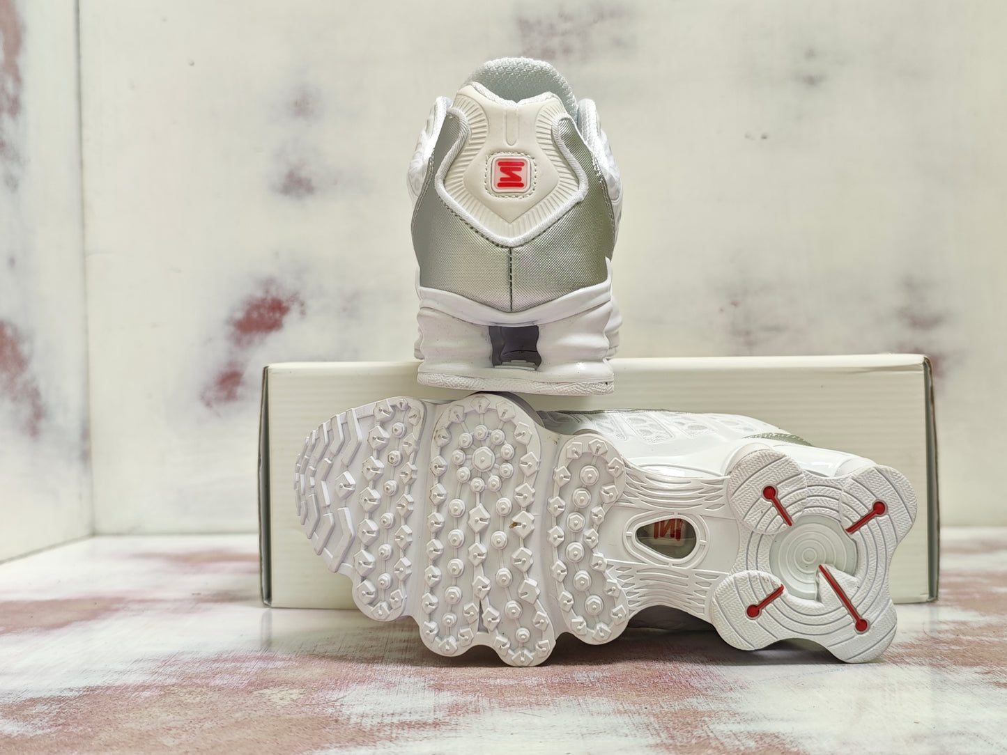 NKE SHOX TL ALL WHITE