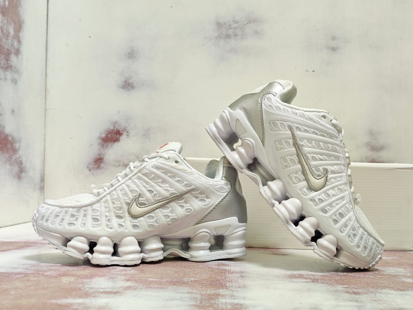 NKE SHOX TL ALL WHITE